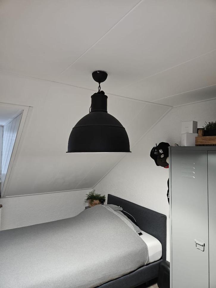 Z.G.A.N. HANGLAMP TYGO ZWART, Huis en Inrichting, Lampen | Hanglampen, Zo goed als nieuw, 75 cm of meer, Hout, Metaal, Ophalen