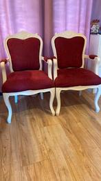 2 gezellige brocante queen ann stoelen, Antiek en Kunst, Ophalen
