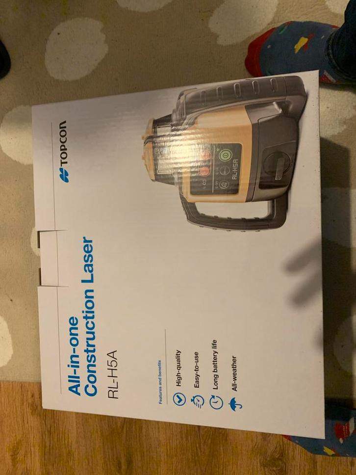Topcon RL-H5A Bouwlaser - Nieuwstaat, Doe-het-zelf en Verbouw, Meetapparatuur, Nieuw, Overige meters, Ophalen of Verzenden