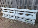 Gratis: 2 pallets bloembakken, Tuin en Terras, Bloembakken en Plantenbakken, Ophalen, Gebruikt, Minder dan 60 cm, Rechthoekig