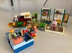 Playmobil winkel met slagerij, kassa bakker, Ophalen, Zo goed als nieuw