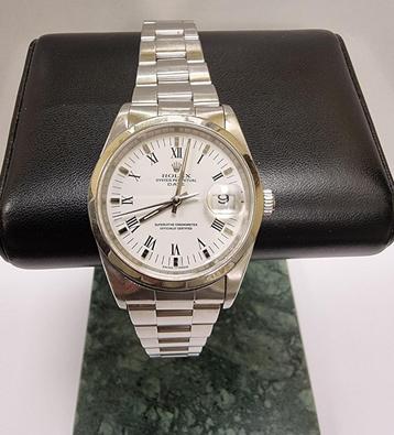 rolex date 34mm buckley dial + garantie beschikbaar voor biedingen