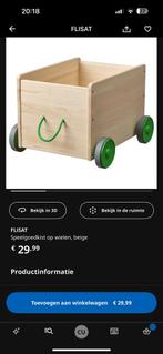 Flisat ikea speelgoedkar loopwagen op wielen nieuw, Kinderen en Baby's, Ophalen of Verzenden, Nieuw