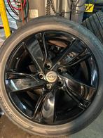 Opel 17 inch lichtmetalen sportvelgen zwart + 4 ZGAN banden, Auto-onderdelen, Gebruikt, 17 inch, Ophalen of Verzenden, Band(en)