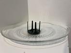 Glazen bloemschik schaal met oasehouder. Diameter 25 cm, Overige kleuren, Ophalen of Verzenden, Minder dan 50 cm, Glas