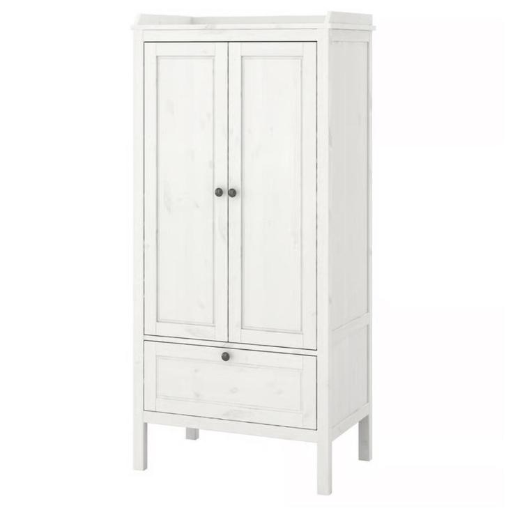 Kledingkast Sundvik IKEA wit, Kinderen en Baby's, Kinderkamer | Commodes en Kasten, Zo goed als nieuw, Kast, 105 cm of meer, 75 tot 100 cm