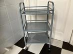 Keukentrolley trolley serveerwagen grijs metaal op wieltjes, Huis en Inrichting, Keuken | Keukenelementen, Ophalen, 50 tot 100 cm