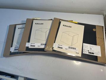 3x Kallax IKEA 805.085.04 inzet met deur zwart NIEUW Sealed