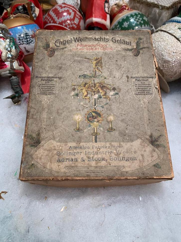 #kerst Oude antieke Kerstdoos, Diversen, Kerst, Zo goed als nieuw, Ophalen of Verzenden