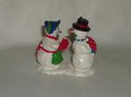 Lemax Sneeuwman met Sneeuwvrouw  3A, Diversen, Kerst, Ophalen of Verzenden, Zo goed als nieuw