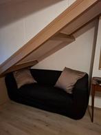 tweepersoons Klippan bankje met zwarte hoes, Ophalen, Gebruikt, 150 tot 200 cm, Tweepersoons