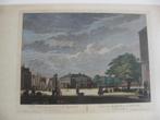 Grote ingekleurde gravure in prachtige lijst. Philip Jacobs., Ophalen of Verzenden