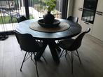 4x zwarte Eetkamerstoelen, Huis en Inrichting, Ophalen, Zwart, Zo goed als nieuw, Vier