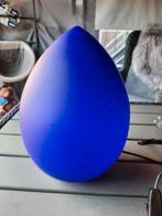 Blauwe Ei-vormige Glazen Lamp, Huis en Inrichting, Ophalen, Modern, Minder dan 50 cm, Glas
