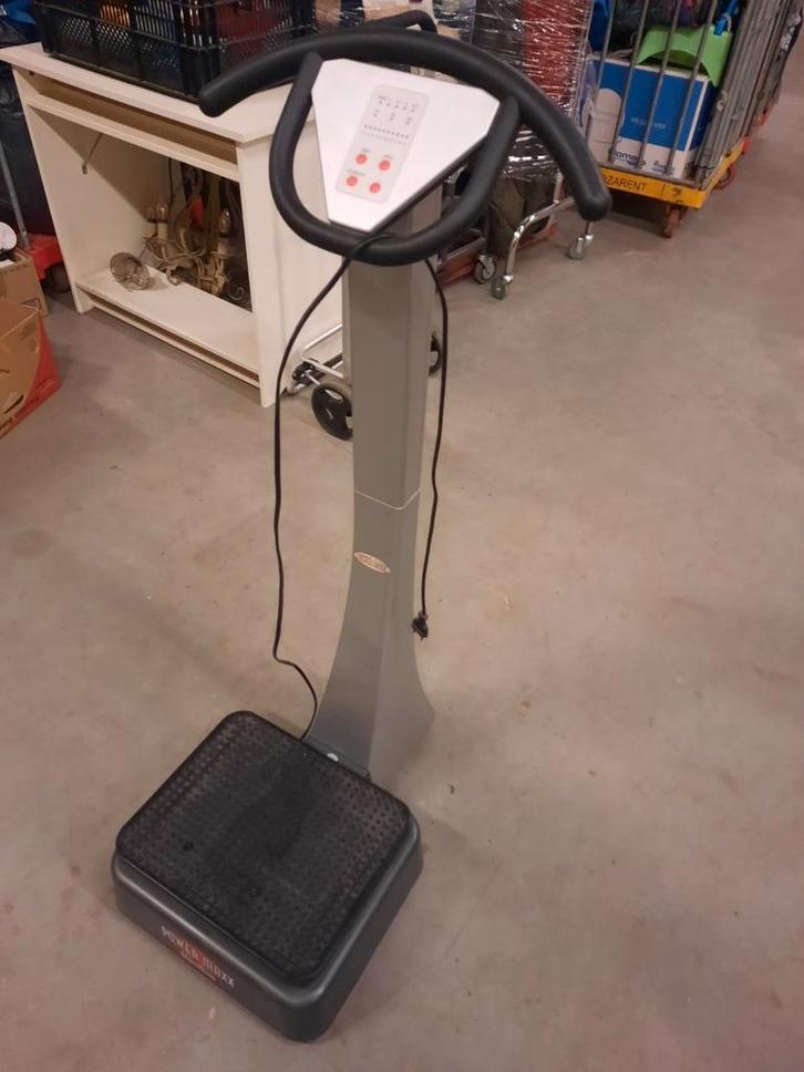 Power Maxx trilplaat, Sport en Fitness, Fitnessapparatuur, Gebruikt, Trilplaat, Benen, Metaal, Ophalen