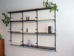 Vintage wandsysteem | Tomado Holland | Metaal, Ophalen, Met plank(en), Gebruikt, .