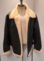 Heren pilotenjas lammy coat - maat XL - lamsleer lamsvacht, Ophalen of Verzenden, Gedragen, Overige maten, Bruin