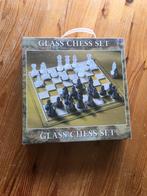 Luxe schaakspel van glas 25x25cm, Hobby en Vrije tijd, Gezelschapsspellen | Bordspellen, Nieuw, Een of twee spelers, Ophalen