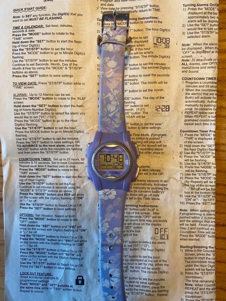 Vibralite Mini Medicijnhorloge, Sieraden, Tassen en Uiterlijk, Horloges | Kinderen, Gebruikt, Ophalen of Verzenden