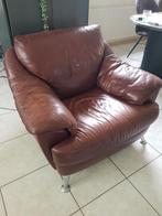 leren fauteuil Natuzzi, Ophalen, Gebruikt, 100 tot 125 cm, Leer
