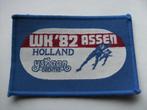 WK 1982 assen ijsbaan drenthe holland patch opnaai embleem, Ophalen of Verzenden, Nieuw, Overige typen