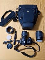 Nikon D3300 + 2x lenzen (18-55 + 55-200mm) + tas + tripod, Spiegelreflex, 24 Megapixel, Zo goed als nieuw, Nikon