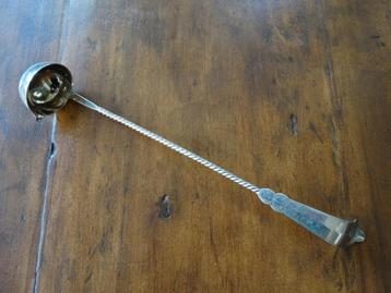 Zilveren punchlepel, boerenjongens, bowl, lange lepel zilver beschikbaar voor biedingen