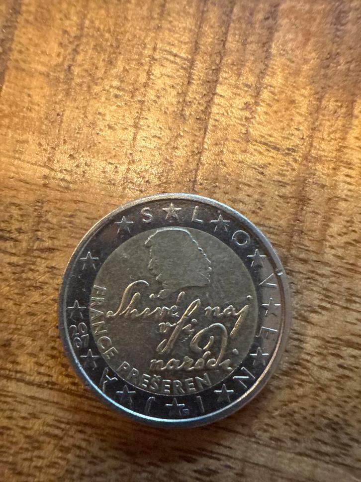 2 Euro Frankrijk 2011 - France Prešeren, Postzegels en Munten, Munten | Europa | Euromunten, Losse munt, 2 euro, Frankrijk, Ophalen of Verzenden