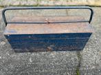 Vintage metalen gereedschapskist, Ophalen, Gebruikt