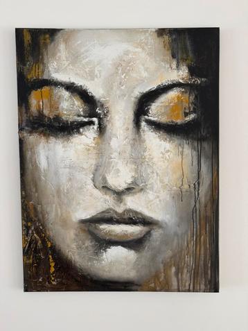 Oliverfschilderij “Vrouw” beschikbaar voor biedingen