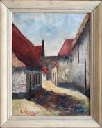 Schilderij C. Veer, olieverf op canvas, Ophalen