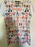T-Shirt van FQ&L met honden maat 36 38 40, Maat 38/40 (M), Verzenden, Wit, Zo goed als nieuw