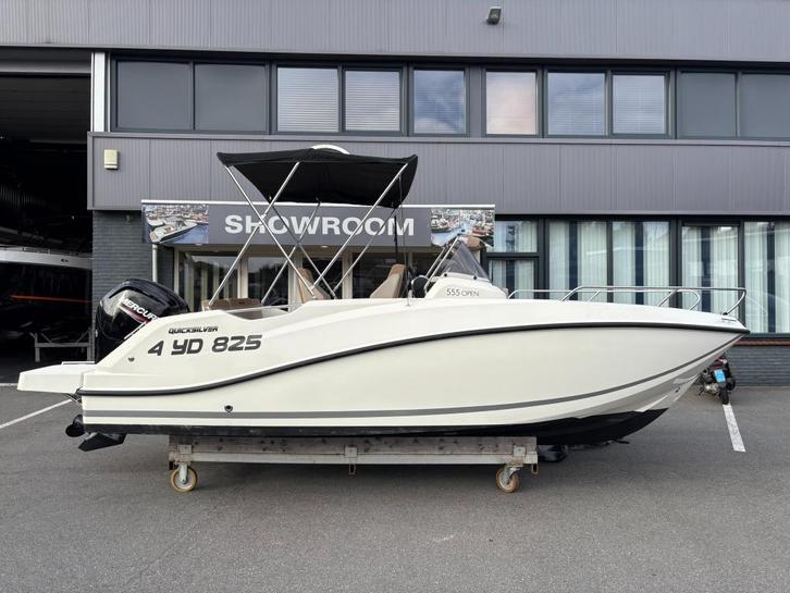 Quicksilver 555 activ open met Mercury 100 pk bouwjaar 2018, Watersport en Boten, Vis- en Consoleboten, Gebruikt, 70 pk of meer
