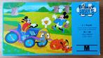 Mickey Mouse Puzzels 2x in 1 doos, Ophalen of Verzenden, 10 tot 50 stukjes, Gebruikt, 2 tot 4 jaar