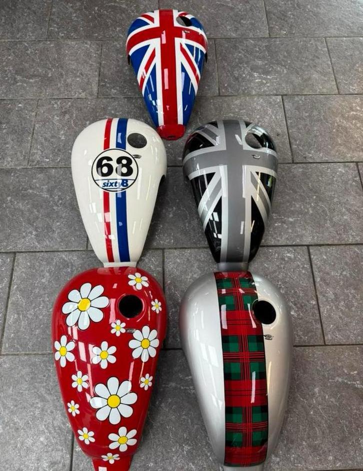 Triumph sixty8 tank cover scrambler bonneville t100, Motoren, Accessoires | Overige, Ophalen of Verzenden