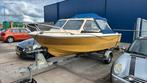 Leuke toerboot 15 pk viertact inclusief trailer, Watersport en Boten, Ophalen, Zo goed als nieuw, Minder dan 70 pk, 3 tot 6 meter