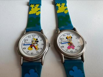 Vintage Disney Mickey en Minnie Mouse Horloges beschikbaar voor biedingen