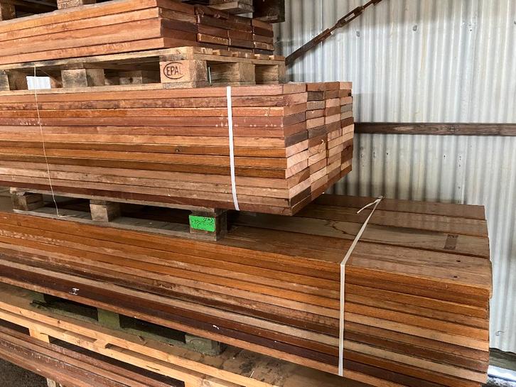 Hardhout planken ( 534 ), Doe-het-zelf en Verbouw, Hout en Planken, Gebruikt, Plank, Overige houtsoorten, Minder dan 200 cm, Minder dan 25 mm