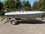 Terhi 435 met suzuki 15pk met trailer️️️ proefvaren mogelijk, Watersport en Boten, Vis- en Consoleboten, Ophalen, 10 tot 30 pk