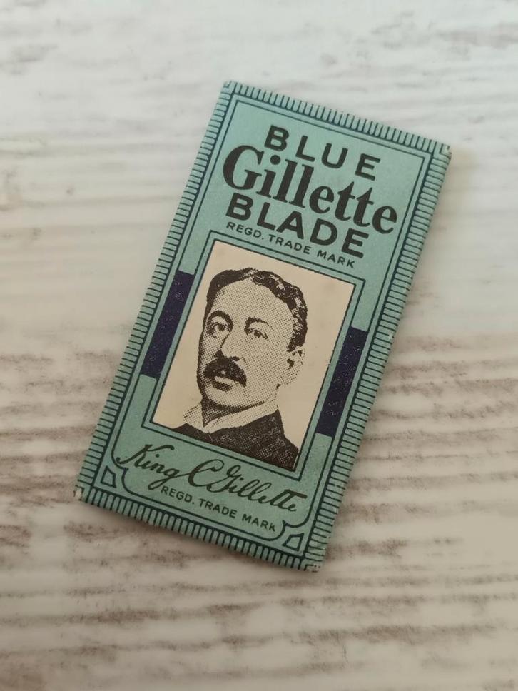 Vintage Blue Gillette Blade - Originele Verpakking, Antiek en Kunst, Curiosa en Brocante, Ophalen of Verzenden