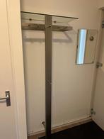 RVS kapstok met glasplaat, Huis en Inrichting, Woonaccessoires | Kapstokken, Zo goed als nieuw, Metaal, 150 tot 200 cm, Ophalen