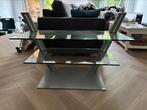 Lourens Fisher tv meubel glas, Huis en Inrichting, Ophalen, Gebruikt, 100 tot 150 cm, Glas