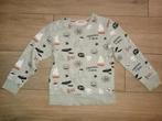 Grijze H&M trui maat 122/128 met spoken en vleermuizen, Gebruikt, Trui of Vest, H&M, Ophalen of Verzenden