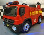 Brandweer Truck - rubberen banden - leren zit - met RC, Ophalen of Verzenden, Nieuw, Afstandsbediening