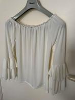 IZ NAIZ 2 off white travelstof blouse, Maat 38/40 (M), Ophalen of Verzenden, Wit, Zo goed als nieuw