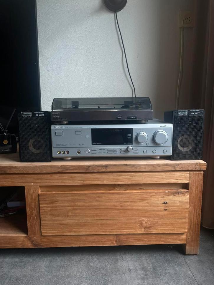 Sony PS-D705 platenspeler en Philips FR 996, Audio, Tv en Foto, Platenspelers, Gebruikt, Platenspeler, Sony, Ophalen