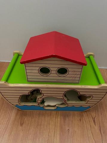 Houten speelgoed, ark van Noah. beschikbaar voor biedingen
