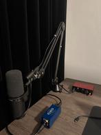 Shure SM7B + Cloudlifter CL-1 + Focusrite Scarlett, Ophalen, Zo goed als nieuw, Studiomicrofoon