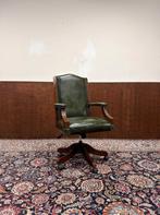Klassiek Engels Chesterfield Bureaustoel, Ophalen, Zo goed als nieuw, Groen, Bureaustoel