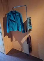 Design kapstok - jaren '80 vintage - chroom - 185 hoog, Gebruikt, Metaal, 150 tot 200 cm, Ophalen